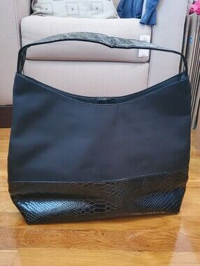 One Strap Black Shoulder Bag